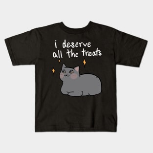 Give Me Treats (white text) Kids T-Shirt